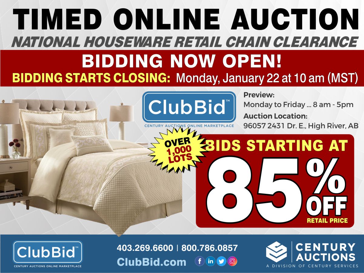 National Housewares Retail Chain Timed Online Auction