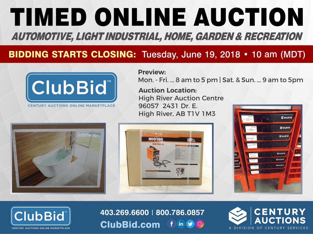 HR Timed Online Auction June 19