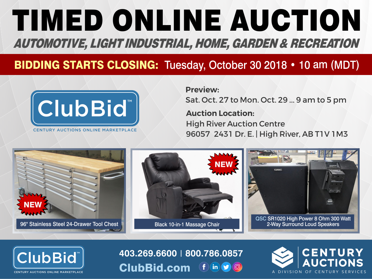 HR Timed Online Auction October 30