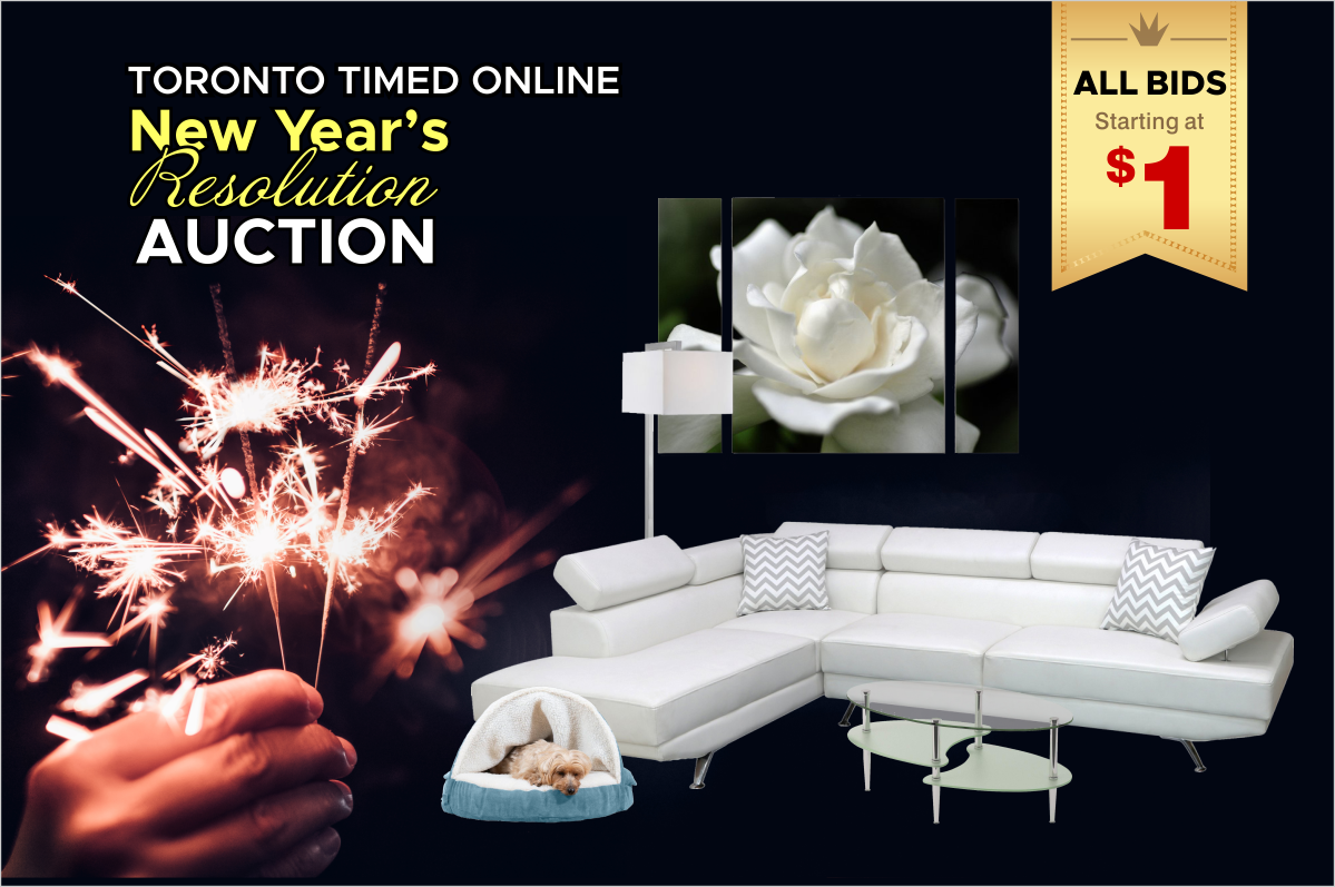 Toronto Timed Online New Year's Resolution Auction